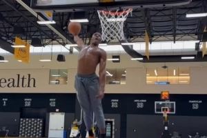 期待首秀！湖人官方晒新秀阿杜-蒂耶罗训练上演自抛自扣